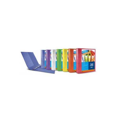Cartella 4 anelli a D diam 30mm Polipropilen Personalizzabili 7 colori Assortiti